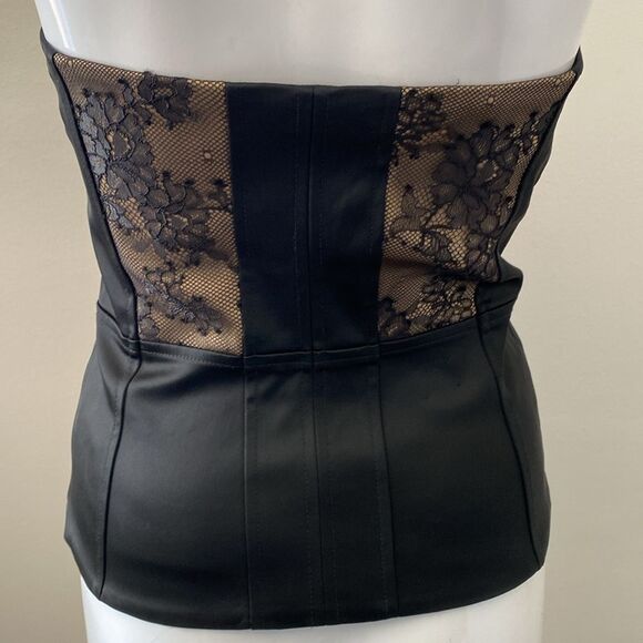 Vintage Y2K 00s Marciano Black w Lace-Accent Matching Blazer & Corset Set - Picture 13 of 14